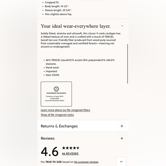 NWT JCREW  V-Neck Cardigan Sweater TENCEL Lyocell Blend Black $118 CD219SZ L - Picture 3 of 9